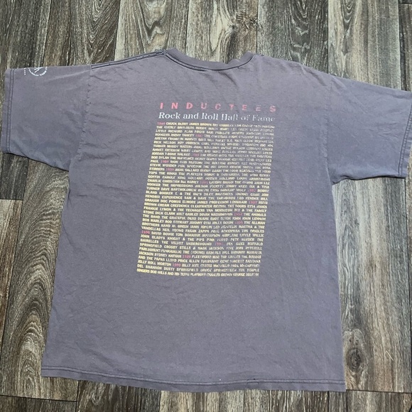 Vintage 1995 Rock & Roll Hall of Fame Inductees Graphic T-Shirt - Picture 4 of 9